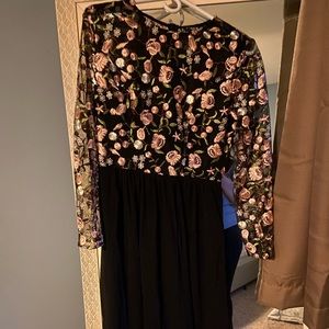 Long sleeve floral dress